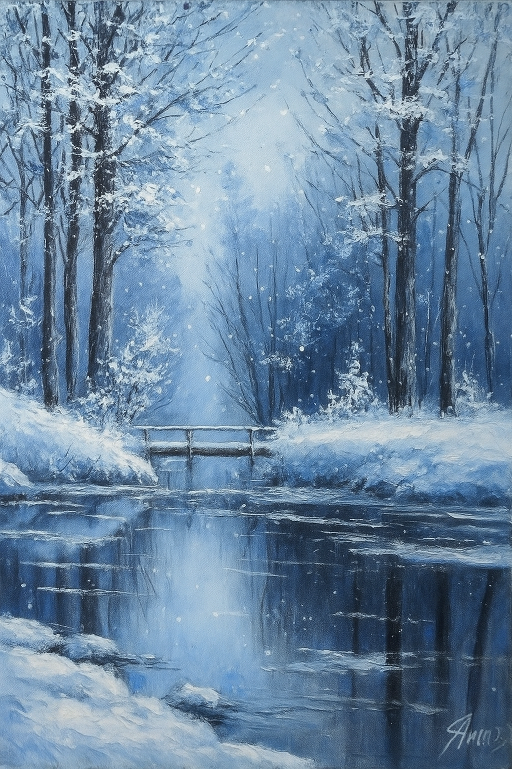 Katart élményfestés - Téli erdő