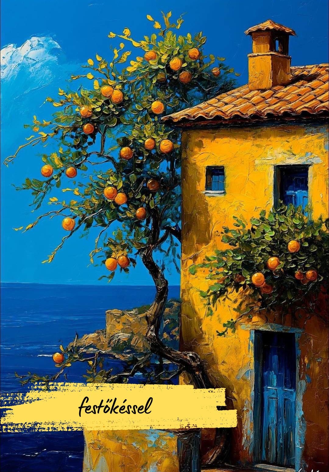 Katart élményfestés - Mediterrán narancsfa