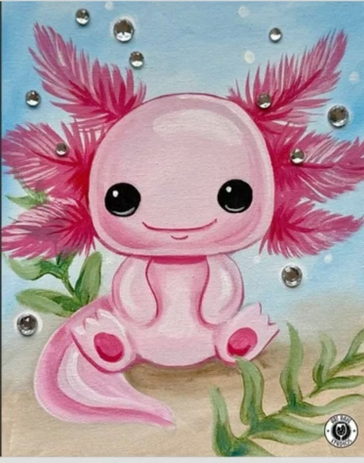 Katart élményfestés - Axelotl