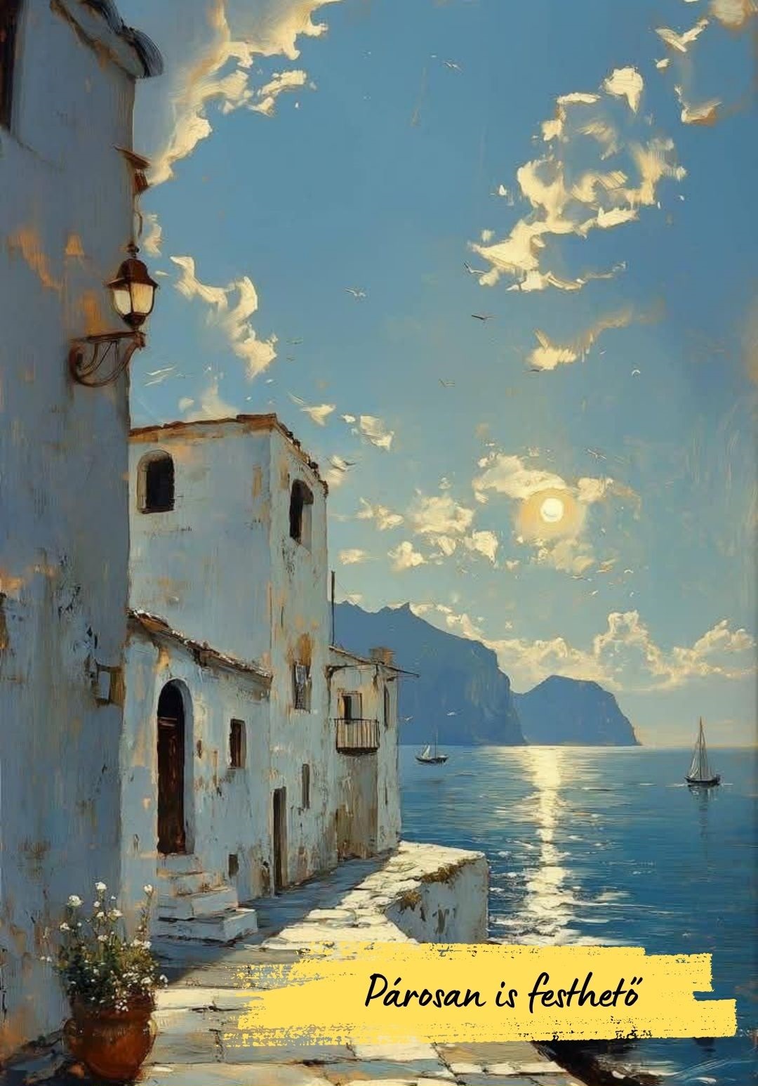 KATart élményfestés - Santorini fényei